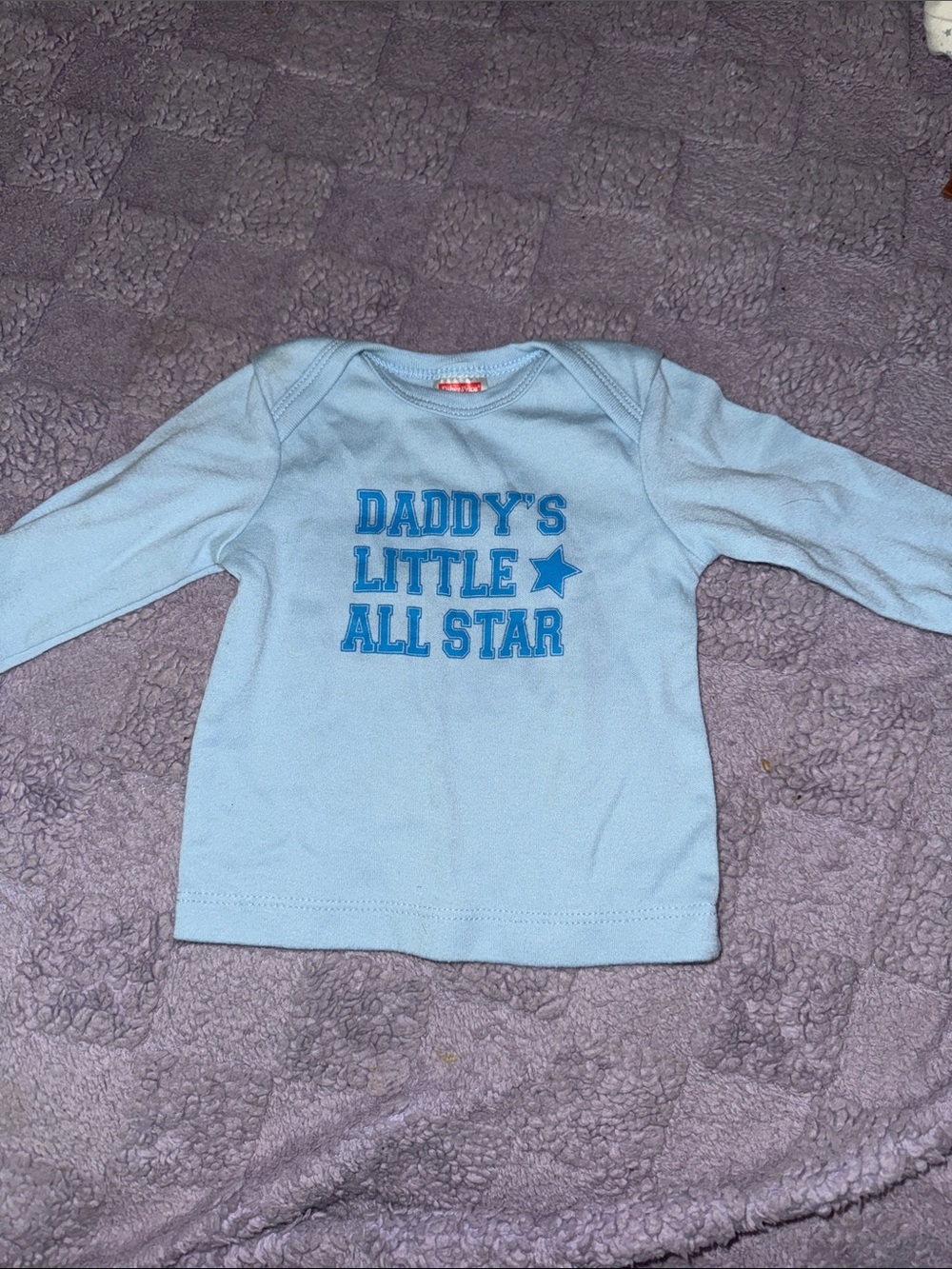 Fisher-Price Light Blue Long-Sleeve 'Daddy's Little All Star' Tee